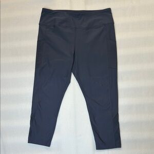 Mondetta XL High Rise Leggings Gray Cropped 7/8 Athletic Pocket Performance